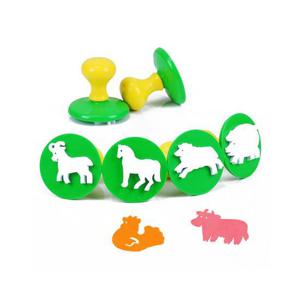 어린이집 유아 동물 모양 도장 스탬프 미술 물감 놀이