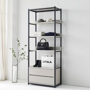 하이엔E0 2단서랍 600시스템선반장 드레스룸 옷장