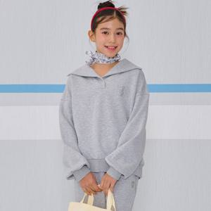 [오션스카이]여아 와이드 카라 맨투맨 티셔츠-EAJG5152B0B