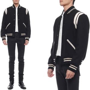 [생로랑] 24FW 남성 테디 울 바시티 재킷 (354718 Y180W 1070 24F)