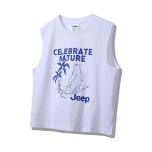 [지프] 남여공용) 곰프린트 민소매 나시 JP2TSU616