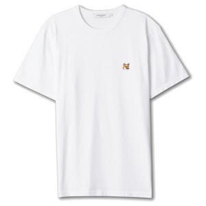 (명품) 메종키츠네 23FW 폭스 패치 티셔츠 화이트