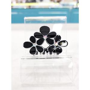 로뎀 세이브존05 프랑스 스와로브스키 플라워 집게핀(블랙투톤)02 RD230100910