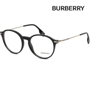 버버리 안경테 BE2365 3001 가벼운 라운드 블랙 뿔테 명품 데일리 ELISSON