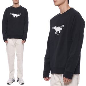 [메종키츠네] 22FW 남성 폭스 스탬프 맨투맨 (JM00307KM0001_P199_22F)