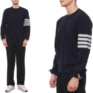 [톰브라운] 23SS 남성 시어서커 사선 스트라이프 니트 (MKA462A Y3006 415 23S)