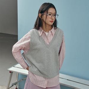 [랩]져지 조끼 배색셔츠(AR1WB264)