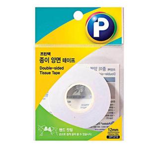 테이프 프린텍 종이 양면 테이프 DP1210 12x10m