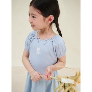 [빈폴키즈] 러블리 골지 화섬 믹스원피스 라이트 그레이 (BI5371G062)