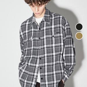 [버커루]남성 플란넬 투포켓 체크 셔츠 자켓 B255SH310P