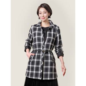 [마담엘레강스][마담엘레강스] 체크러브 코튼 자켓 K251JK03