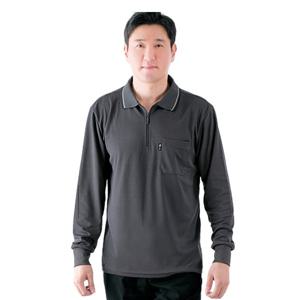 일터루 IS-21 근무 작업복 그레이 봄 가을용 긴팔티셔츠