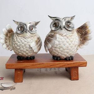 조가비 부엉이 소품인형(2P)