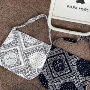 연예인 반다나 페이즐리 에코백 에스닉 가방 호보백