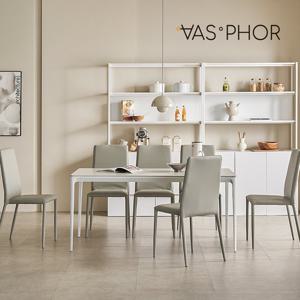 바스포르 람스 이태리 포세린 세라믹 6인용 식탁세트 1800 테이블+의자6