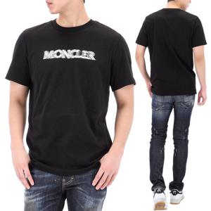 몽클레어 XXL사이즈 럭키찬스 블러 로고 프린트 반팔 티셔츠 8C00005 89A17 999