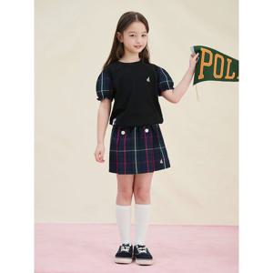 [빈폴키즈] 시어서커 체크 치마바지 그린 (BI5327G03M)