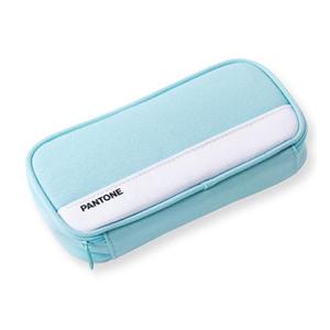 팬톤)가로 슬림 펜슬 파우치(스카이) 문구용필통 팬시용필통 지퍼필통 학생필통 학교필통 펜파우치 펜슬파