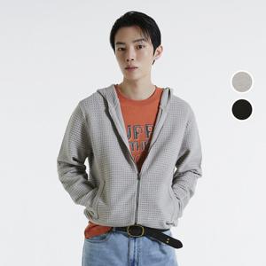 [버커루]남성 메쉬 와플 후드 집업 가디건 B241KC410P