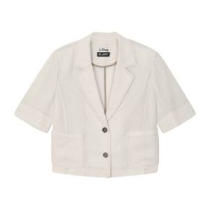 [르샵]25l3l21wjk010싱글 반팔 크롭 자켓