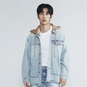 [버커루]남성 탈착 후드 레이어드 데님 셔츠 자켓 B235DJ310P
