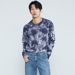 [버커루]남성 3단쭈리 타이다이 워싱 맨투맨 B231TS300P