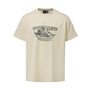 [하이드로겐] 유니 원형 그래픽 반팔 티셔츠 H31E2TR237IV