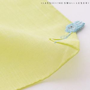 (HC-2DWE509YE) 북풍과 태양 핸드메이드 손수건 옐로우