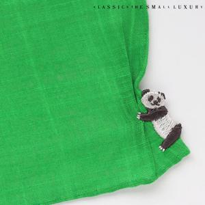 (HC-2DWE503GR) 팬더 핸드메이드 손수건 그린