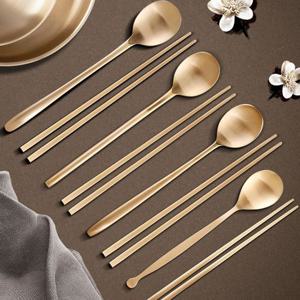 수저 1인세트 방짜유기 젓가락 숟가락 부부 티포크 놋 숟가락젓가락 유기수저 숟가락세트 부부수저세트 방