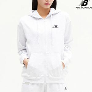 뉴발란스 NBMDE21013-LG 에센셜 싱글메쉬 후드집업 세미오버핏 남녀공용 후드티