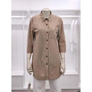 프렐린 세이브존02 카라넥 롱 셔츠블라우스 RBB252S10