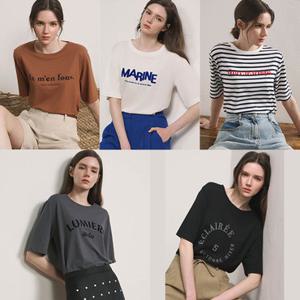 제이코닉 면모달 레터링 티셔츠 5종 AJC252F0501TS