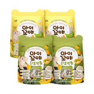 [남양유업]아이꼬야 아기과자 바나나퐁 30g 2개 + 단호박퐁 30g 2개