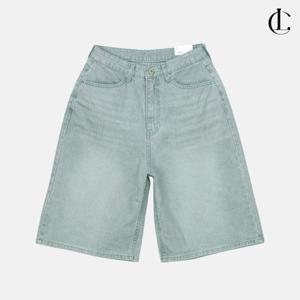 엘케이트 여성 데님 반바지 올리브 진 버뮤다 와이드 청반바지 숏팬츠 LIN075