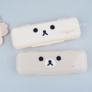 리락쿠마 다용도 케이스 (얼굴 젓가락수저통)(랜덤발송)(464254) 젓가락수저통 캐릭터수저통 식기통 캐릭터