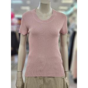 SOUP 세이브존07 라운드넥 골지 반팔 니트 OB4SKT3