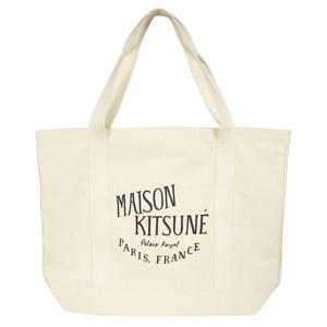 (명품) 메종키츠네 23FW 로고 프린트 토트백 에쿠르