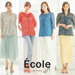 (최종가/한정수량) 에꼴드파리 쿨쉬폰 썸머 블라우스 3종