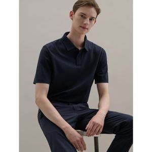 [갤럭시][갤럭시] 코튼 써머 폴로넥 티셔츠  네이비 (GA5342U03R