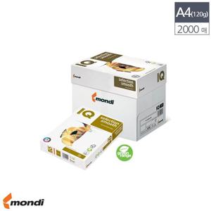 IQ A4 다용도 복사용지 120g 2000매 A4용지 A4복사용지 다용도복사용지 프린터용지 프린터복사지 사무실복