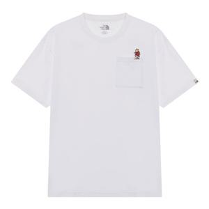 [노스페이스 화이트라벨]포켓 EX 반팔 라운드티 NT7UR22K_WHT