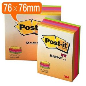 3M 포스트잇 CU 33 형광 76X76 3개 점착메모 접착메모 점착메모지 접착식메모지 메모지 메모용지 스티커메