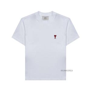 [아미] SS25 공용 하트 로고 반팔티 BFUTS035 724 100