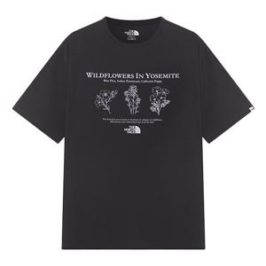 [노스페이스 화이트라벨]플라워 EX 반팔 라운드티 NT7UR23J_BLK