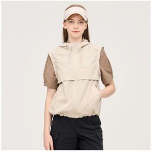 [링스골프][25SS] 여성 후드 베스트  L2E1JV254_BG_CC