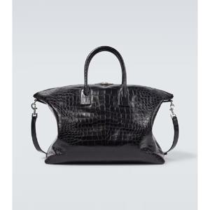 생로랑 Giant 크로코 이펙트 레더 토트 백 P00977732