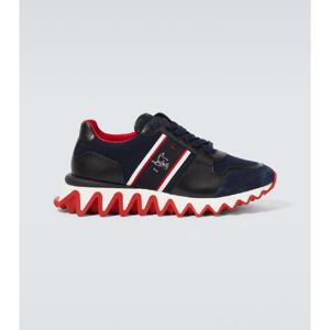 크리스찬루부탱 Nastroshark 레더 캔버스 스니커즈 P00896173