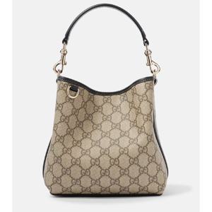 구찌 GG Emblem 미니 코팅 캔버스 토트 백 P00995857