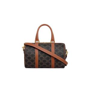 셀린느 카프스킨 트리옹프 캔버스 미디움 보스턴 탄 121322CAS-04LU